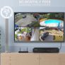 HD CCTV Security Camera System, 4 Channel 5MP DVR with (4) 2MP In/Outdoor Dome Surveillance Cameras and 1TB Hard Drive 1920x1080P, All Metal and Vandal-Proof Housing, Continuous/Motion Recording, Rapid USB Backup, Easy Mobile Viewing, Instant Push Notific Image 4