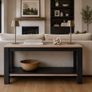 Solid oak console / hall table Image 7