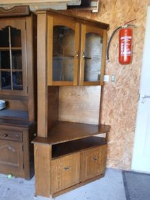 Mahogony corner unit