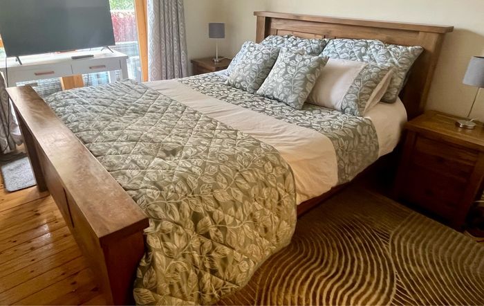 Oak King bed frame