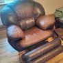 Two seater couch & recliner armchair Image 4