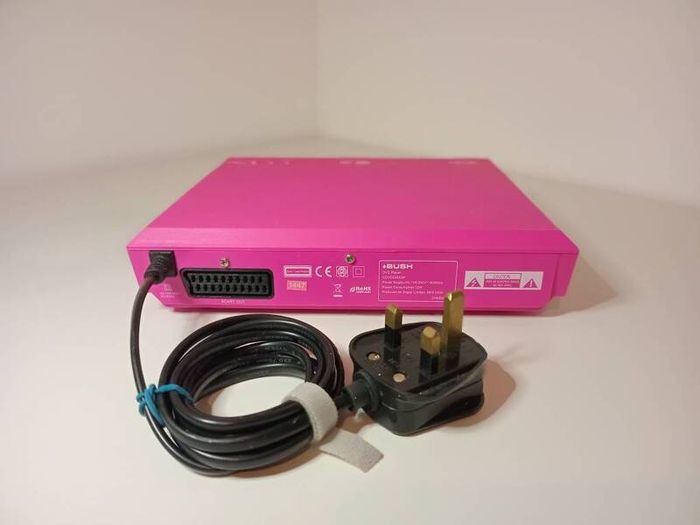 Pink DVD player Bush with universal IR blaster remote