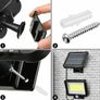37644 100 LED Solar Powered PIR Motion Sensor Wall Flood Light Security Outdoor Garden Image 5