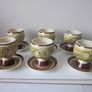 Vintage Toni Raymond High Glaze Pottery Prawn Cocktail Goblet Set 1970's Image 2