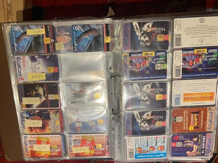 Vintage collectible cards call cards Irish at 1 euro each postage extra 1.50 per envelope or large one 2.85