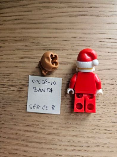 lego col08-10 santa, collectible series 8