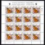2005 Ireland Fauna and Flora (Butterflies) Commemorative Stamp Sheetlet Plate 1A1A1A1A Mint Never Hinged (MNH) Image 5