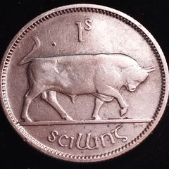 #483 - Ireland - 1928 - Shilling - Silver - KM.6