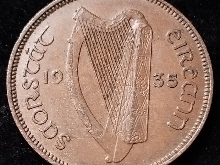 Ireland - 1935 - Half Penny - EF - KM.2 - [888]