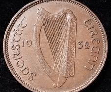 Ireland - 1935 - Half Penny - EF - KM.2 - [888]