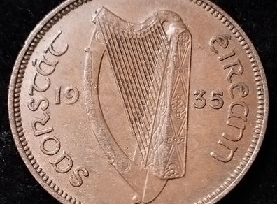 Ireland - 1935 - Half Penny - EF - KM.2 - [888]