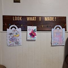 look what I made art sign