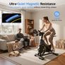 Exercise Bike for Home Use, Quiet Indoor Spin Bike with LED Display for Workout & Cardio, Magnetic Resistance Stationary Bike, APP Compatible, 350LB Weight Capacity Image 4
