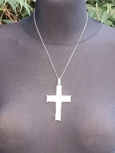 German Orthodox Silver Heavy Crucifix(Circa 1850)..22 grams
