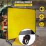 BRAND NEW Welding Curtain Screen 1 or 3 Panel Flame Retardant Fire Proof Blanket Mobile Anti UV Vinyl Translucent Shield 6x6FT 6x8FT Image 5