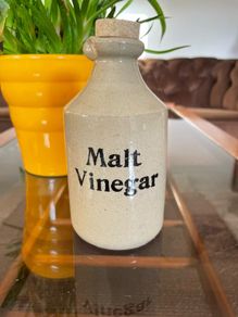 1970s Pearsons Chesterfield Stoneware Vinegar Bottle
