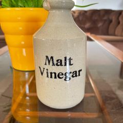 1970s Pearsons Chesterfield Stoneware Vinegar Bottle