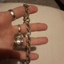 silver toggle bar necklace Image 3