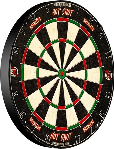 NEW SALE | Hot Shot Dart Board | Endurance Round Wire Sisal Dartboard Including 2 sets of Steel Tip Darts