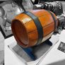 leather whiskey/spirit bottle barrel Image 2
