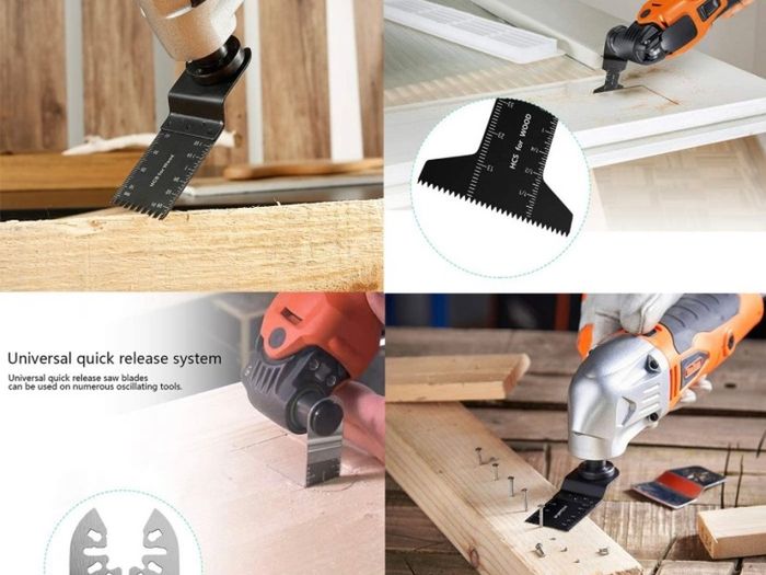 24 PC Multitool Blades LEILUO Oscillating Saw Blades for Wood Metal Plastics Quick Release Oscillating Tool Blades Kit Fit Dewalt Worx Rockwell Milwaukee Makita Ryobi Silverline Black Decker etc (FREE POSTAGE)