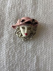 Brooch - Venetian Mask - Ceramic