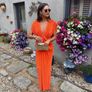 Asos Orange wedding guest dress Image 3