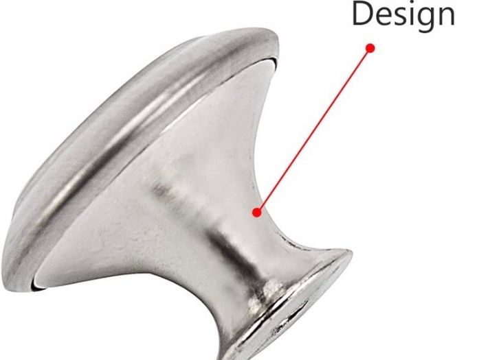 20Pack Cabinet Door Knobs Brushed Nickel Round Drawer Handle Hardware Stainless Steel with Screw for Kitchen Bathroom Bedroom Silver (MULTIPLE AMOUNTS, SEE DESCRIPTION)
