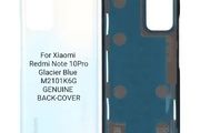 Xiaomi Redmi Note 10 Pro - Battery Cover (Glacier Blue) - M2101K6G
