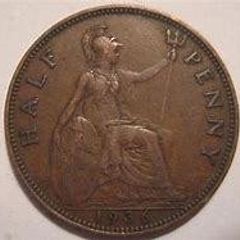 British Halfpennies