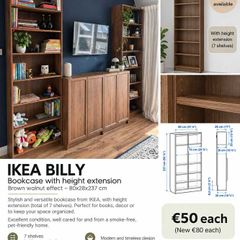 IKEA BILLY Bookcase with height extension