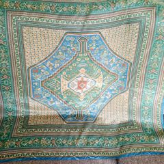 Vintage Oscar de la Renta 109% silk scarf Persian design made in Japan with small flaw near one edge see photos otherwise in excellent condition circa 1970's FREE STANDARD POSTAGE INCLUDED