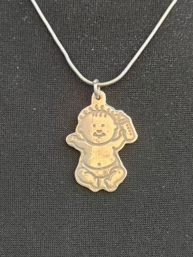New Baby Sterling Silver Pendant Set