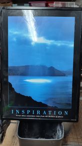 Inspiration Poster Framed Great ideas sometimes come from the darkest of places
