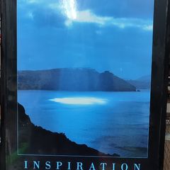 Inspiration Poster Framed Great ideas sometimes come from the darkest of places
