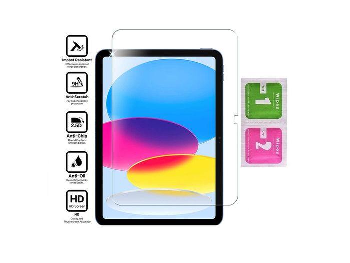 For iPad 2022 10th Gen Tempered Glass Screen Protector Saver Glass A2757 A2696 New - FHT02IPTG
