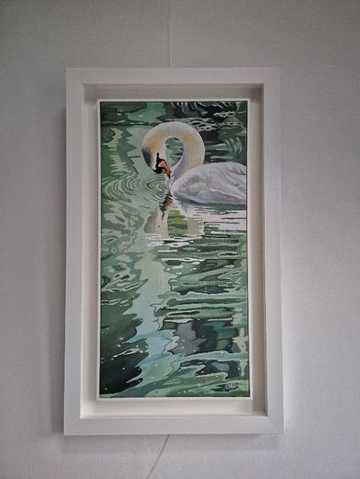 Echos of the Swan - oil painting