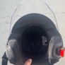 Open-face jet-style helmet with full visor Image 4
