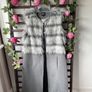 gilet Bnwt size 10 Ella boo grey sleeveless coat with fake fur contrast Image 9