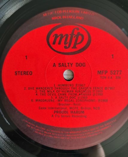 Procol Harum - A Salty Dog Vinyl LP (1972) Original UK Compilation Psychedelic Prog Rock EX+