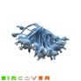 Small white bungee ball ties, 10cm (30 pk) Image 2