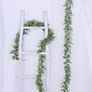 2 Pcs Artificial Eucalyptus Garland Faux Eucalyptus Leaves Vines Handmade Plastic Garland Greenery Hanging Plant Wedding Arch Wall Table Party Decor Image 3