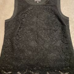 Vince Camuto Lace Overlay Top - Size 8