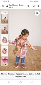 Next Shower Resistant Hooded Coated Cotton Jacket