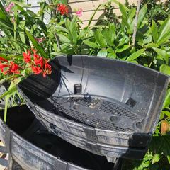 Garden 4 half barrell plant pots