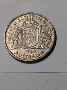 Australia Silver Florin 1942