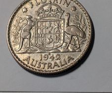 Australia Silver Florin 1942