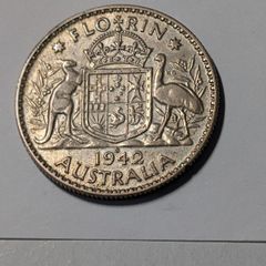 Australia Silver Florin 1942