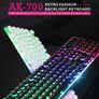 New iMICE AK-700 Retro Punk Backlight Wired USB Gaming Keyboard Black Image 10