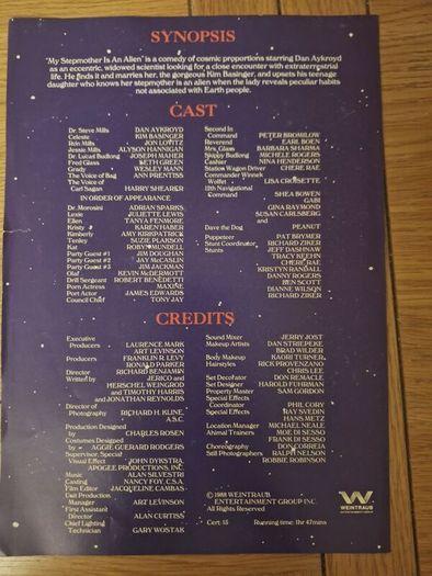 1988 My Stepmother Is An Alien Press Kit